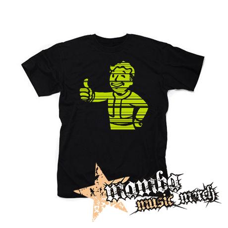 FALLOUT - Vault Boy Green Vintage - čierne pánske tričko