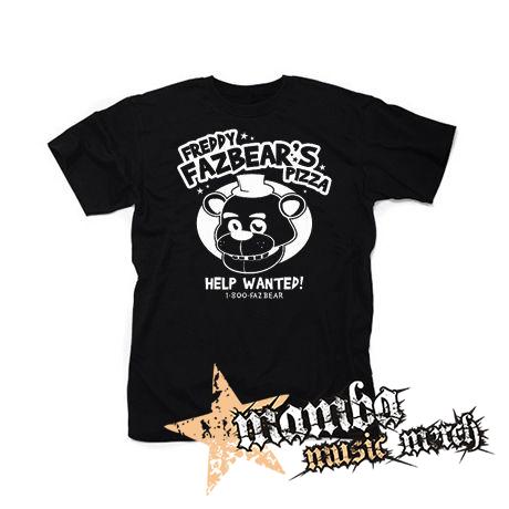 FIVE NIGHTS AT FREDDY´S - Freddy Fazbear´s Pizza  motive 2 - čierne pánske tričko