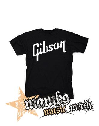 GIBSON - čierne pánske tričko