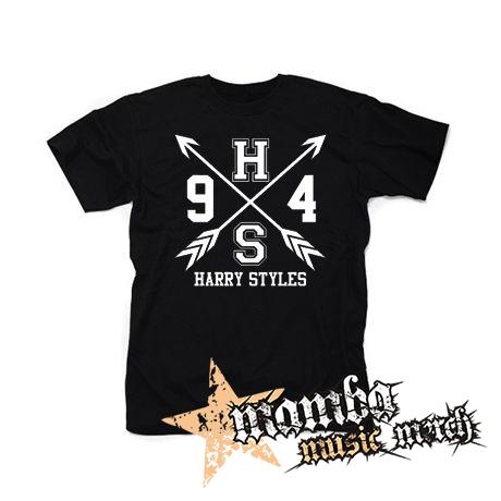HARRY STYLES - Logo Crest - čierne pánske tričko