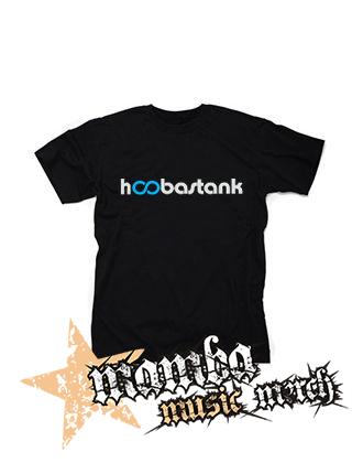 HOOBASTANK - Logo Blue - čierne pánske tričko