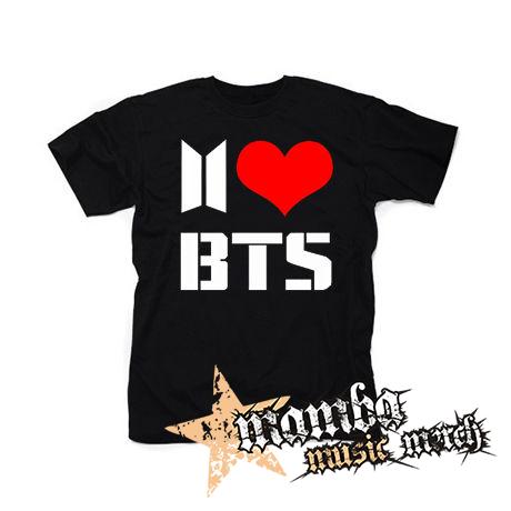 I LOVE BTS - čierne pánske tričko