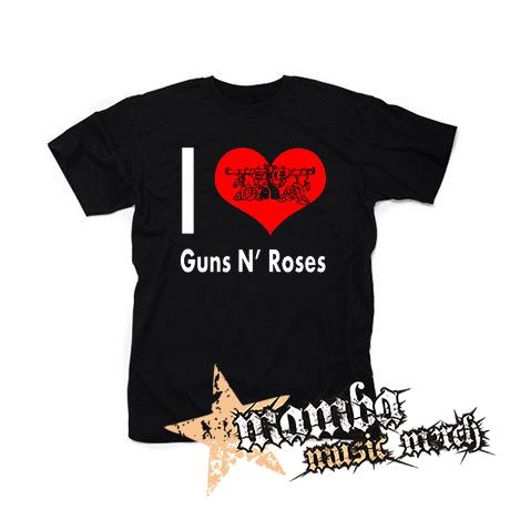 I LOVE GUNS N ROSES 2 - čierne pánske tričko