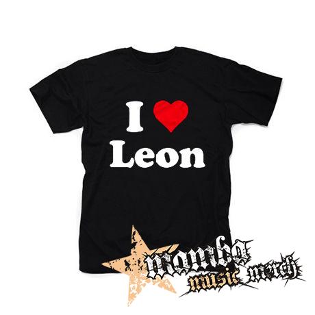 I LOVE LEON - čierne pánske tričko