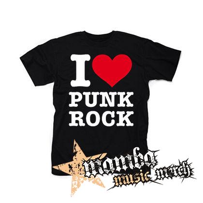 I LOVE PUNKROCK - čierne pánske tričko