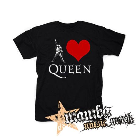 I LOVE QUEEN - čierne pánske tričko
