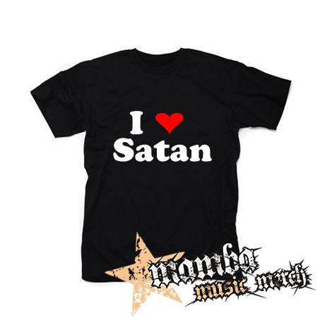 I LOVE SATAN - čierne pánske tričko