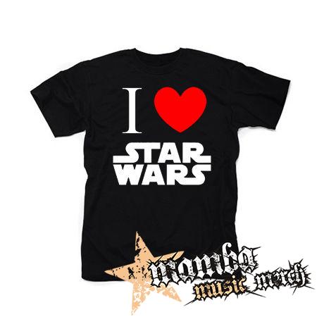 I LOVE STAR WARS - čierne pánske tričko