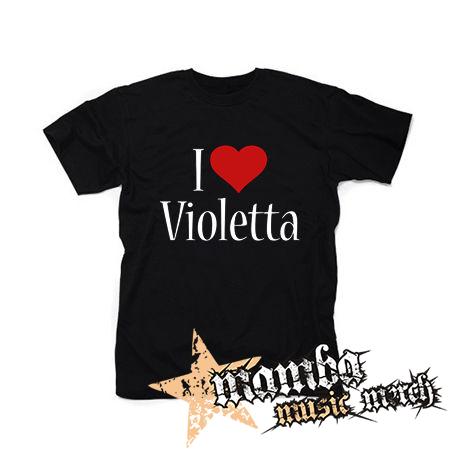 I LOVE VIOLETTA - čierne pánske tričko