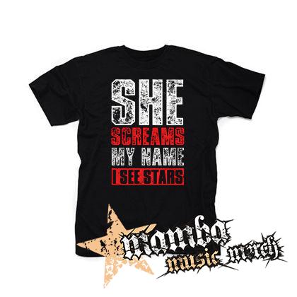 I SEE STARS - She Screams My Name - čierne pánske tričko