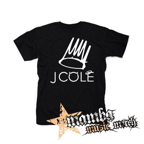 J COLE - Logo - čierne pánske tričko