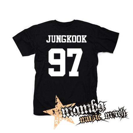 JUNGKOOK - 97 - čierne pánske tričko