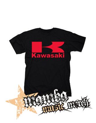 KAWASAKI - Logo - čierne pánske tričko