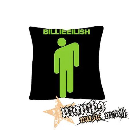 BILLIE EILISH - Stickman Logo Green - vankúš