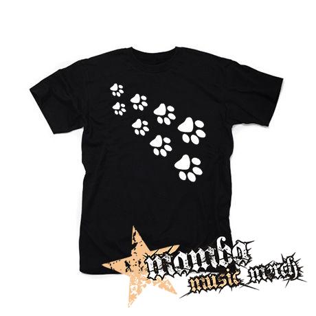LABKY - PAWS - čierne pánske tričko