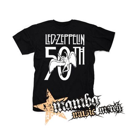 LED ZEPPELIN - Anniversary 50th - čierne pánske tričko