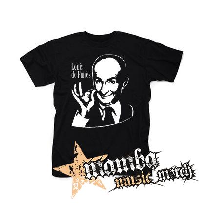 LOUIS DE FUNÉS - Portrait - čierne pánske tričko
