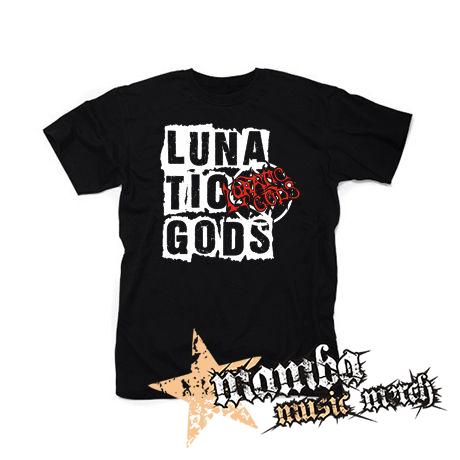LUNATIC GODS - Logo Lunatic Gods - čierne pánske tričko