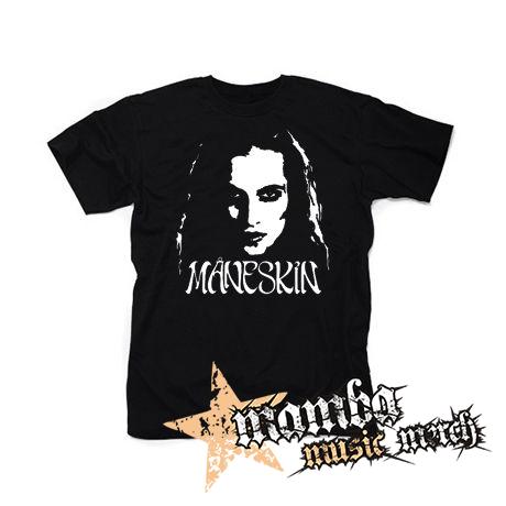MANESKIN - Damiano David Portrait - čierne pánske tričko