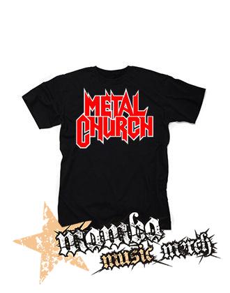 METAL CHURCH - Logo Red White - čierne pánske tričko