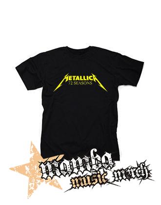 METALLICA - 72 Seasons Logo Yellow - čierne pánske tričko