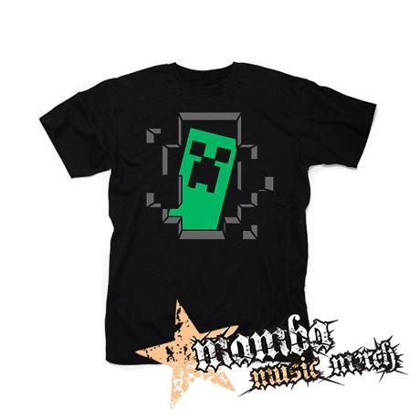 MINECRAFT - Hello I´m Creeper - čierne pánske tričko