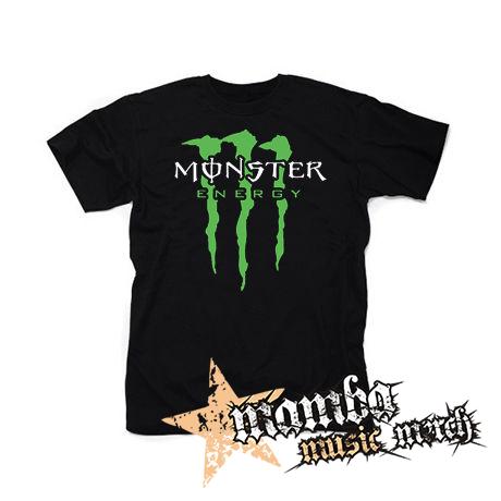 MONSTER ENERGY - Logo Crest - čierne pánske tričko