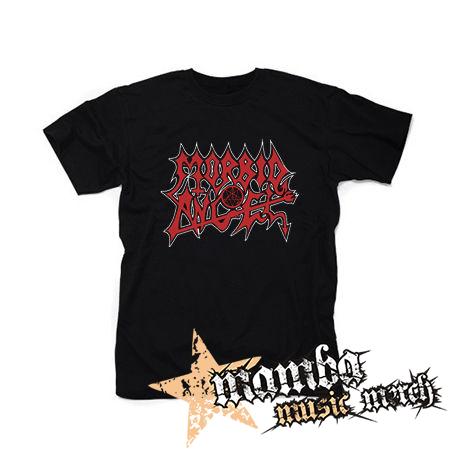 MORBID ANGEL - Logo Red White - čierne pánske tričko