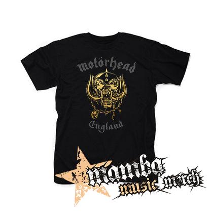 MOTORHEAD - Silver Gold England - čierne pánske tričko