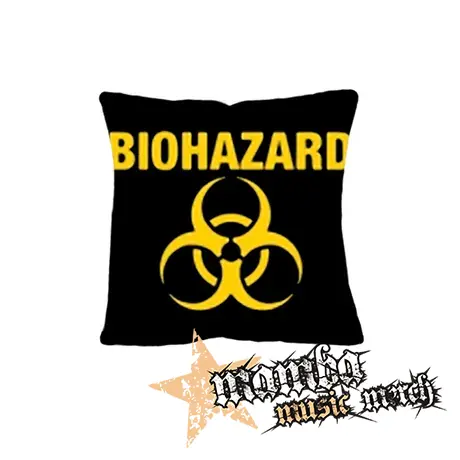 BIOHAZARD - Yellow Logo Crest - vankúš
