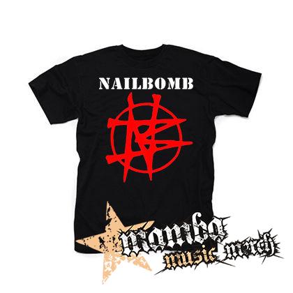 NAILBOMB - Logo Crest - čierne pánske tričko