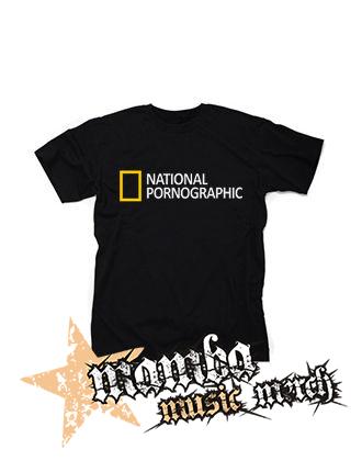NATIONAL PORNOGRAPHIC - čierne pánske tričko