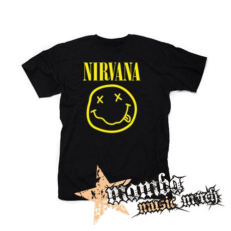 NIRVANA - Big Smile  motive 2 - čierne pánske tričko