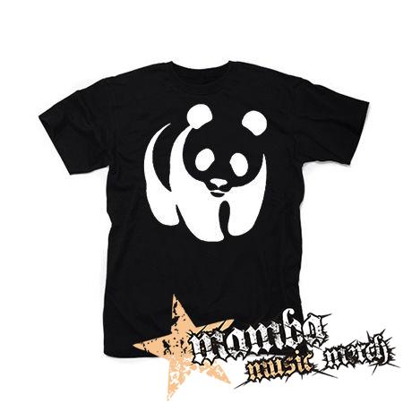 PANDA  motive 2 - čierne pánske tričko