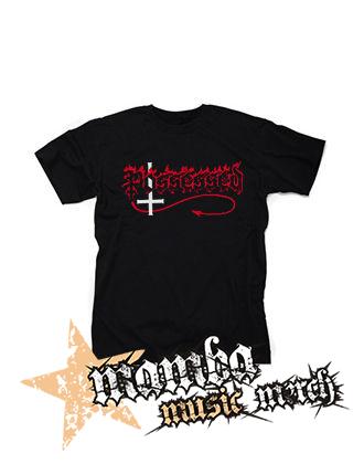 POSSESSED - Logo Red White - čierne pánske tričko