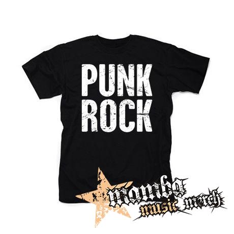 PUNKROCK - Logo Motív 2 - čierne pánske tričko