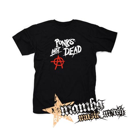 PUNKS NOT DEAD - čierne pánske tričko