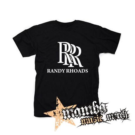 RANDY RHOADS - Logo - čierne pánske tričko