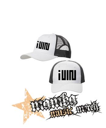 (G)I-DLE - Logo Kpop Band - bieločierna sieťkovaná šiltovka model "Trucker Cap"