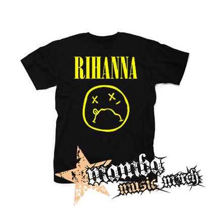 RIHANNA - čierne pánske tričko