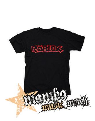 ROBLOX - Logo Red White - čierne pánske tričko