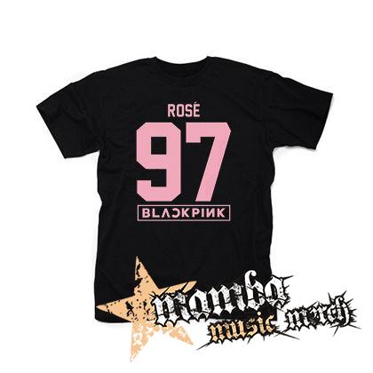 ROSÉ 97 - BLACKPINK - Pink Number Years - čierne pánske tričko
