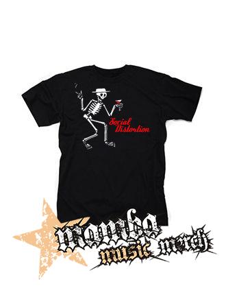 SOCIAL DISTORTION - Skeleton & Logo - čierne pánske tričko