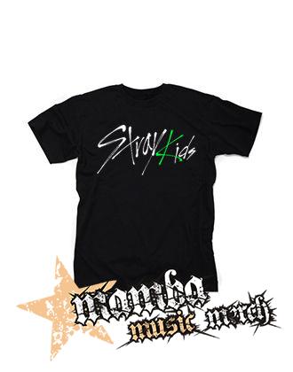 STRAY KIDS - Oddinary Green Logo - čierne pánske tričko