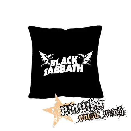 BLACK SABBATH - White Logo - vankúš