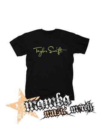 TAYLOR SWIFT - Logo Signature - čierne pánske tričko