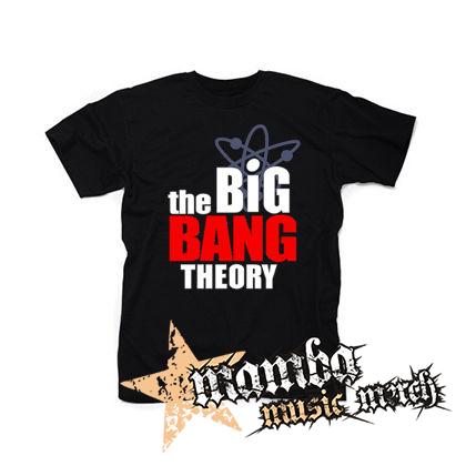 THE BIG BANG THEORY - Teoria Veľkeho Tresku - Logo - čierne pánske tričko