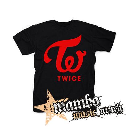 TWICE - Red Logo - čierne pánske tričko