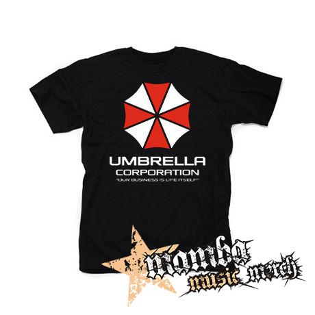 UMBRELLA CORPORATION - Our Business Is Life Itself - čierne pánske tričko