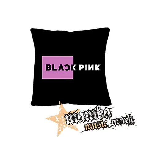 BLACKPINK - Pink Square Crest B&W - vankúš